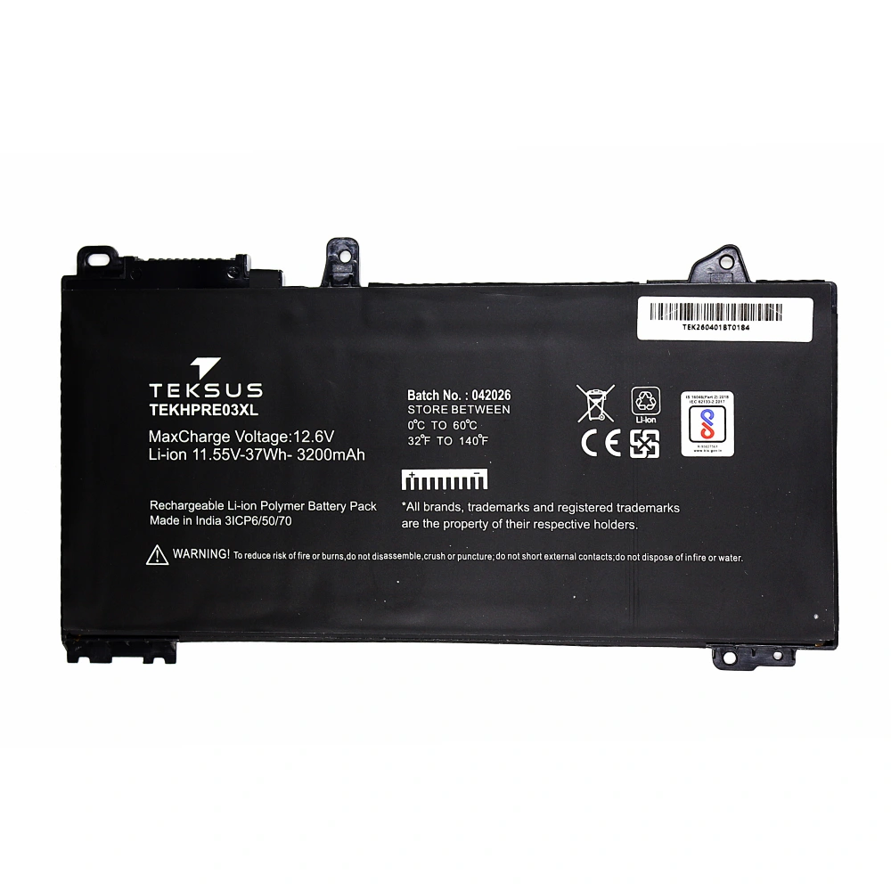 Teksus Laptop Battery Compatible For HP Probook 430 | RE03XL 3C view 2